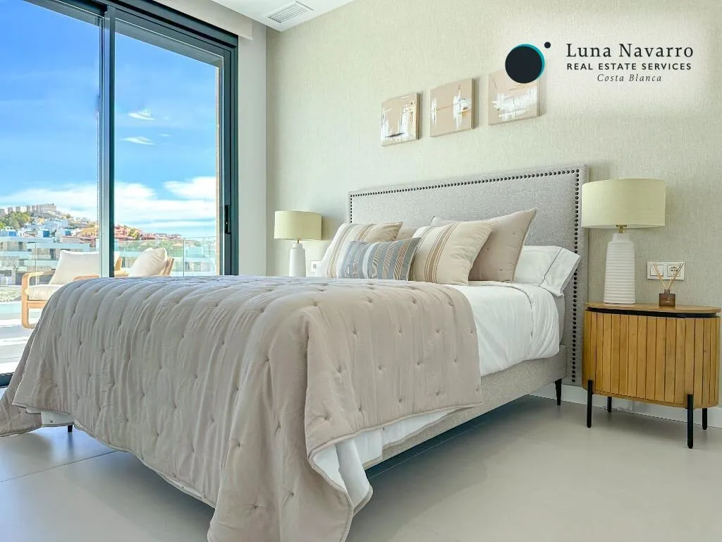 Bedrooms - Modern Villa with Sea View in Finestrat