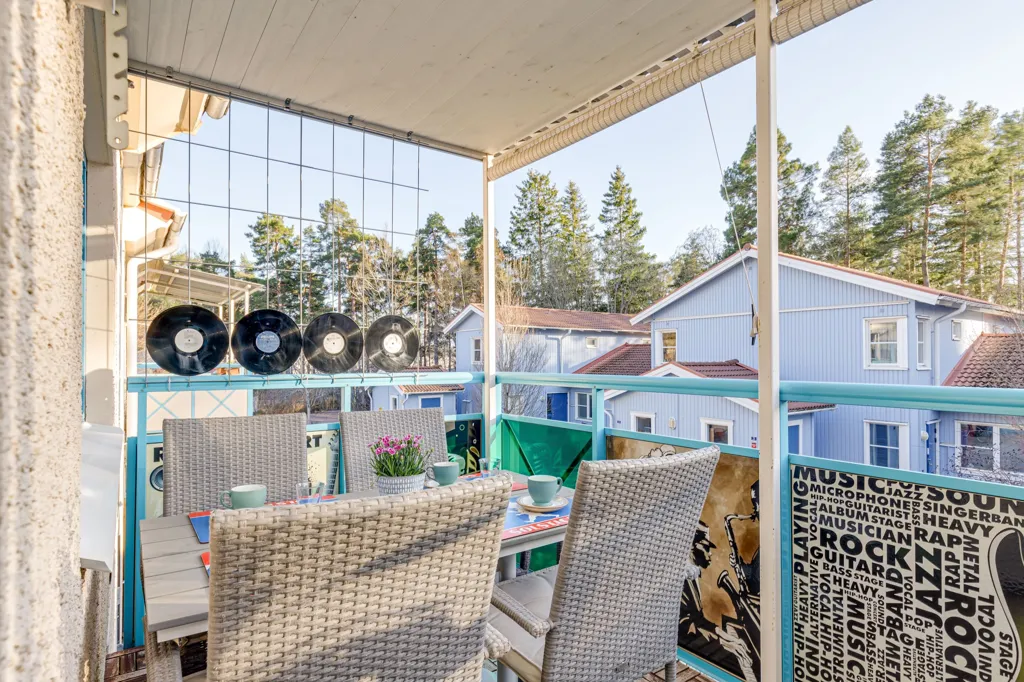 Balcon - Renovated Apartment with Balcony in Stenrösvägen