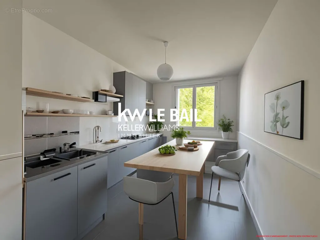 Cuisine - Appartement avec Balcon et Garage à Pontoise