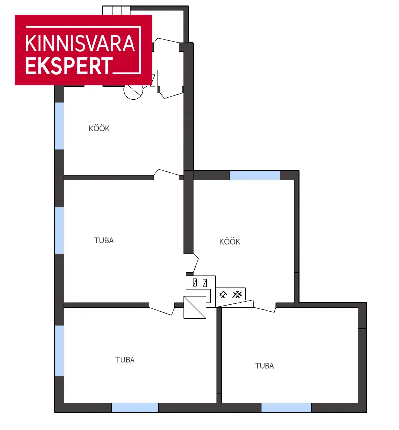 3-toaline korter asukohas Tallinn