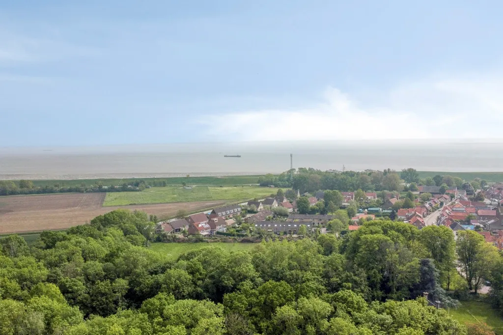 Vue aérienne - Characterful Detached House with Polder View in Ellewoutsdijk
