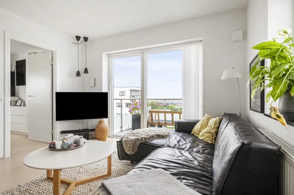 Séjour - Apartment with Balcony in Aarhus N
