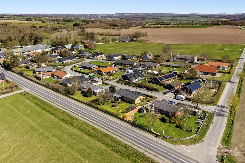 Vue aérienne - Maison 5 pièces à Langå