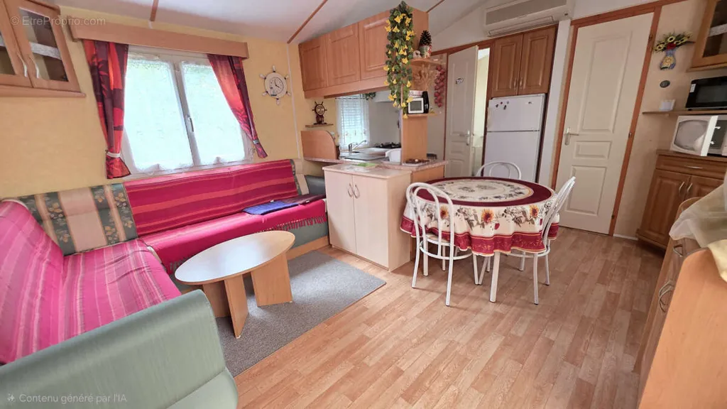 Köök - Leisure Plot with Mobil Home near St Pierre