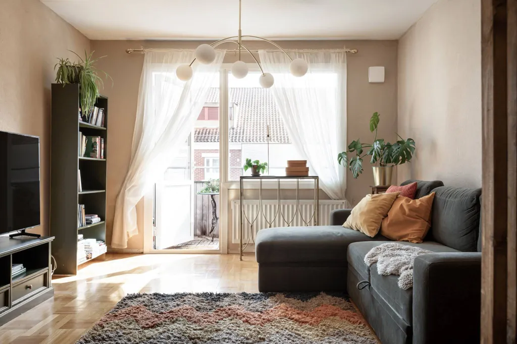 Séjour - Two-Bedroom Flat with Large Balcony in Ystad