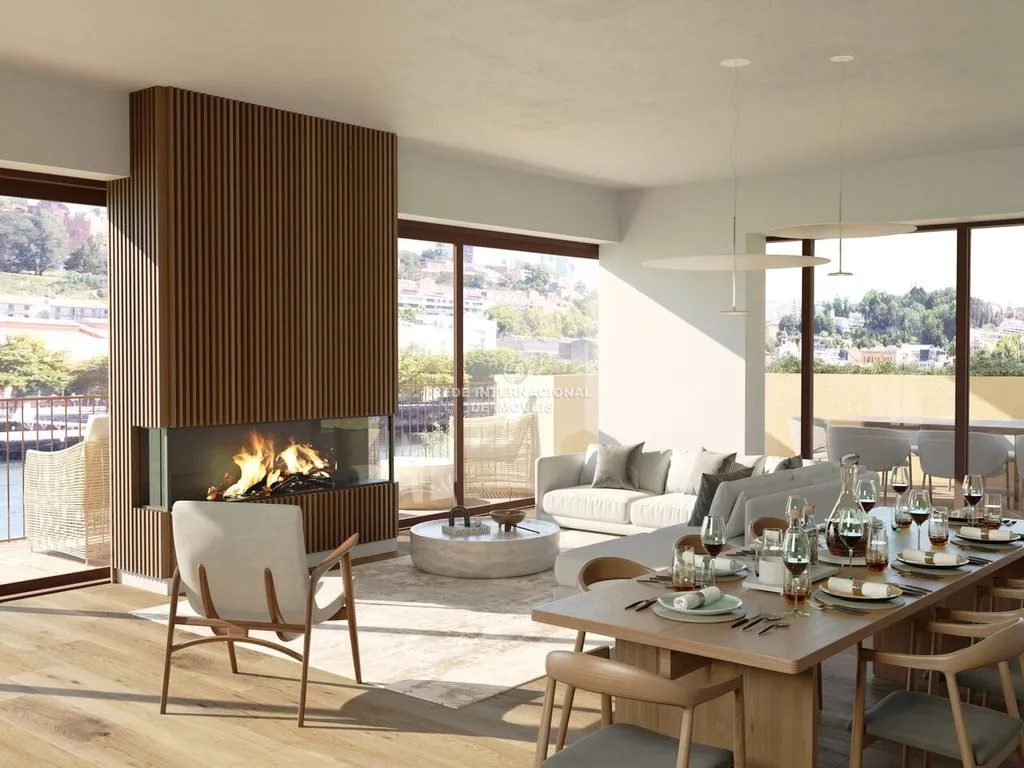 Sala da pranzo - T2 Apartment with River View in Vila Nova de Gaia