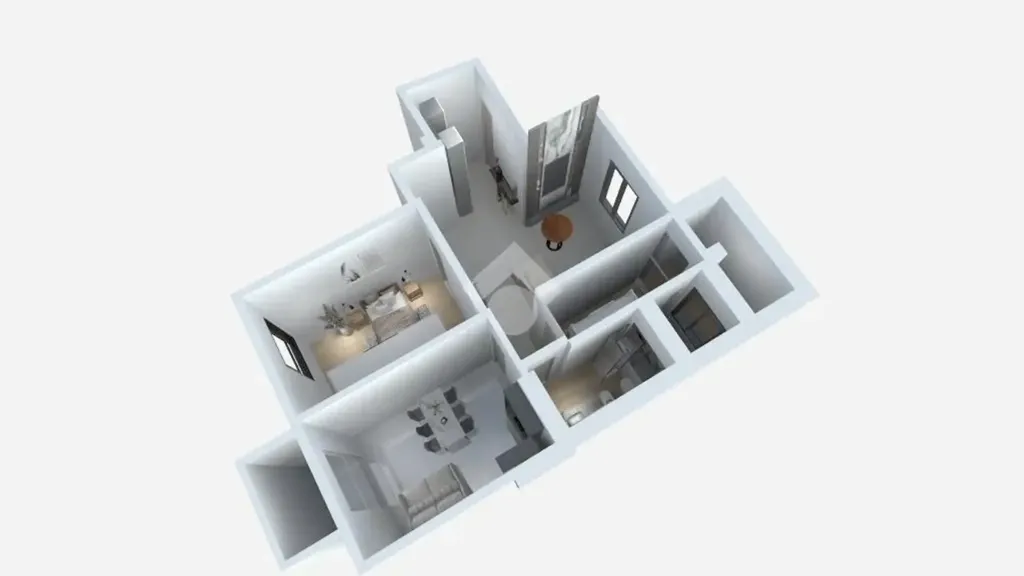 Plaan - Rustic Apartment with Balcony in Palermo