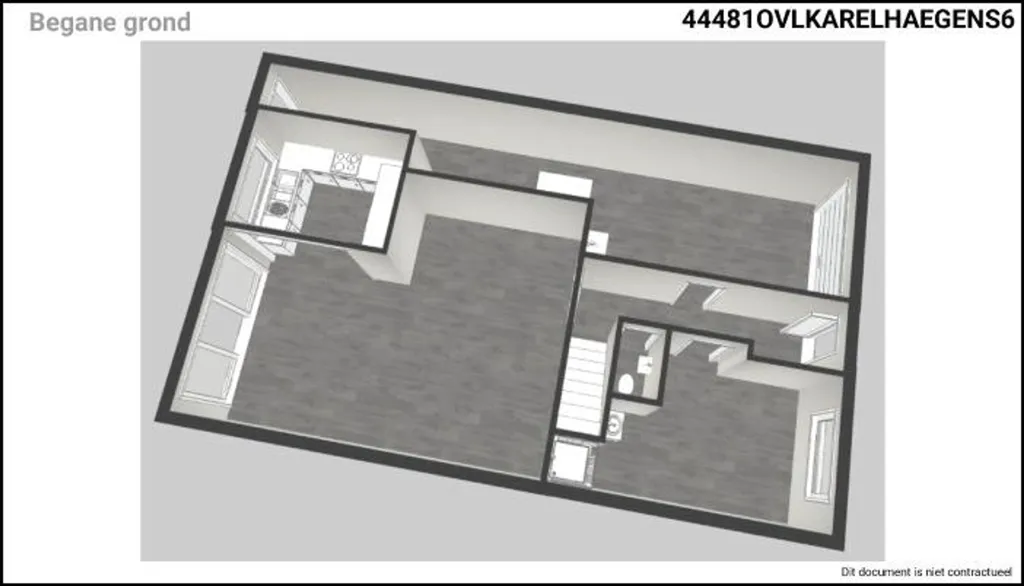 Plaan - Spacious House with Terrace in Zele