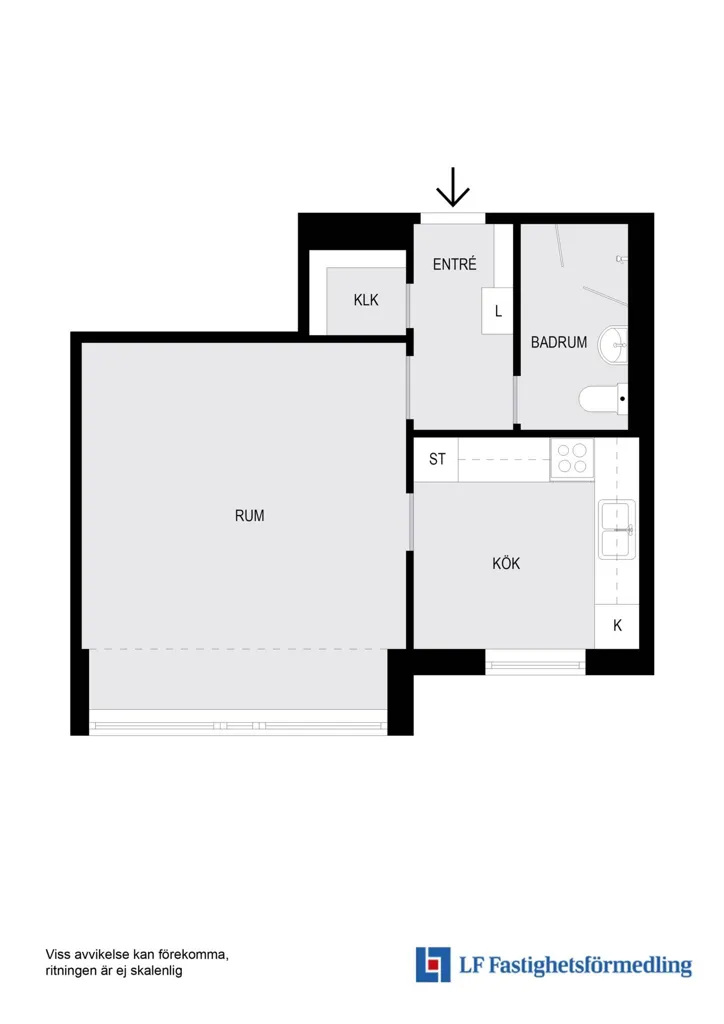 Plaan - Charming 1-Bedroom Flat with Garden View in Södermalm