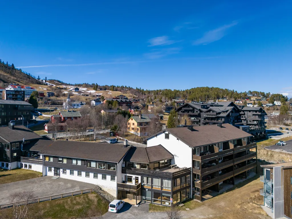 Aerial - Modernised Apartment with Terrace in Geilo