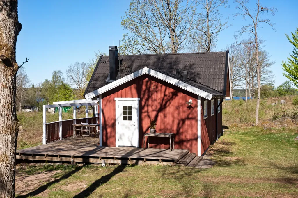 Extérieur - Charming Cottage with Lake View in Sämsholm