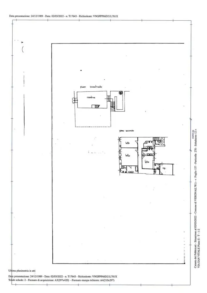 Plaan - Historic Villa with Private Courtyard in Verona