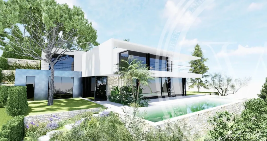 Villa contemporaine avec vue mer à vendre