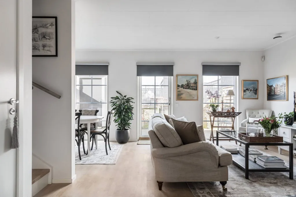 Séjour - Modern Flat with Balcony in Gustavslund