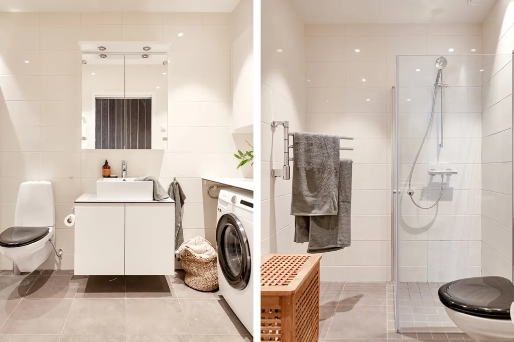 Salles de bain - Modern Two-Bedroom Flat with Dual Terraces in Malmö