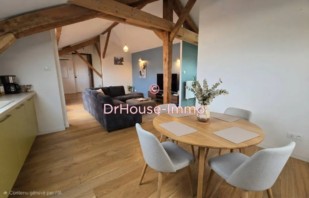 Salle à manger - Penthouse avec tropézienne et vue dégagée au centre de Saint-Étienne
