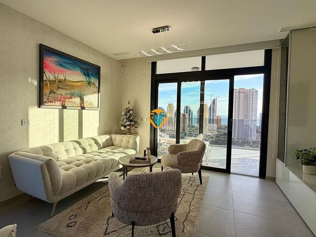 Living Room - Apartment with Pool and Terrace in Benidorm