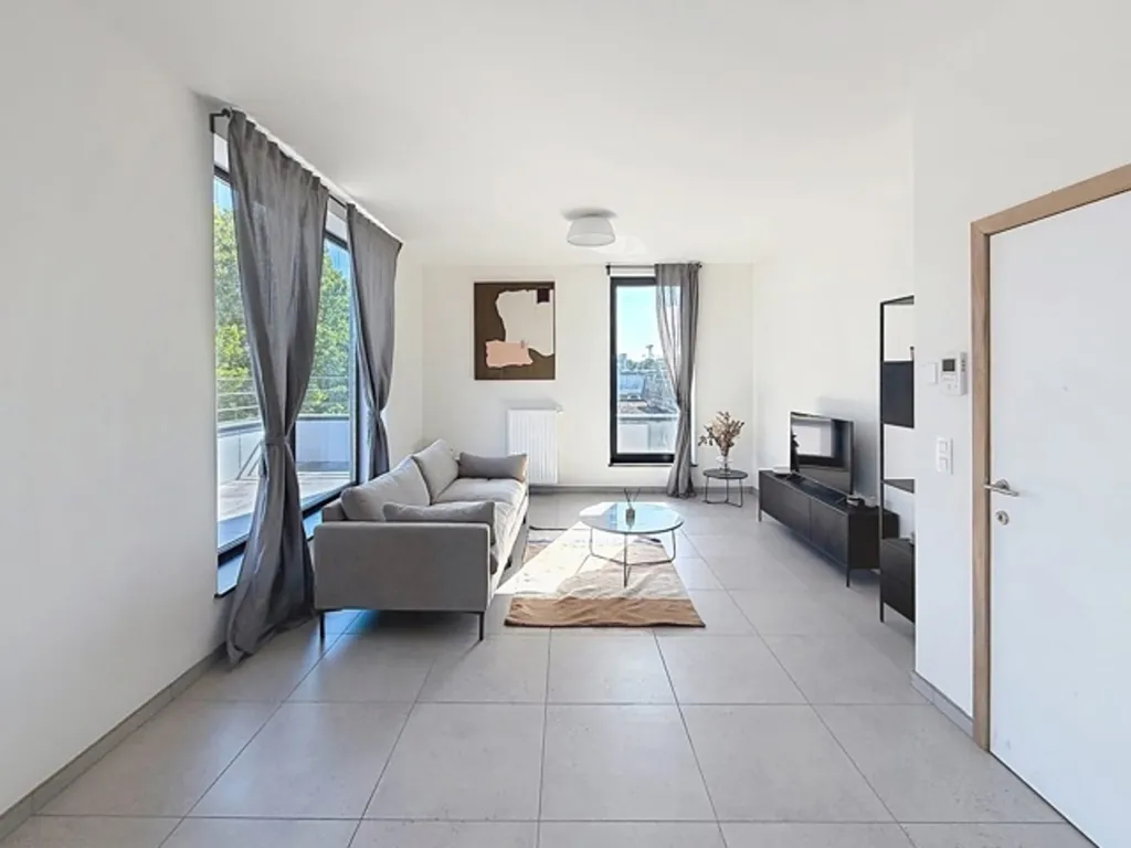 Séjour - Penthouse avec terrasse sud à Bruxelles