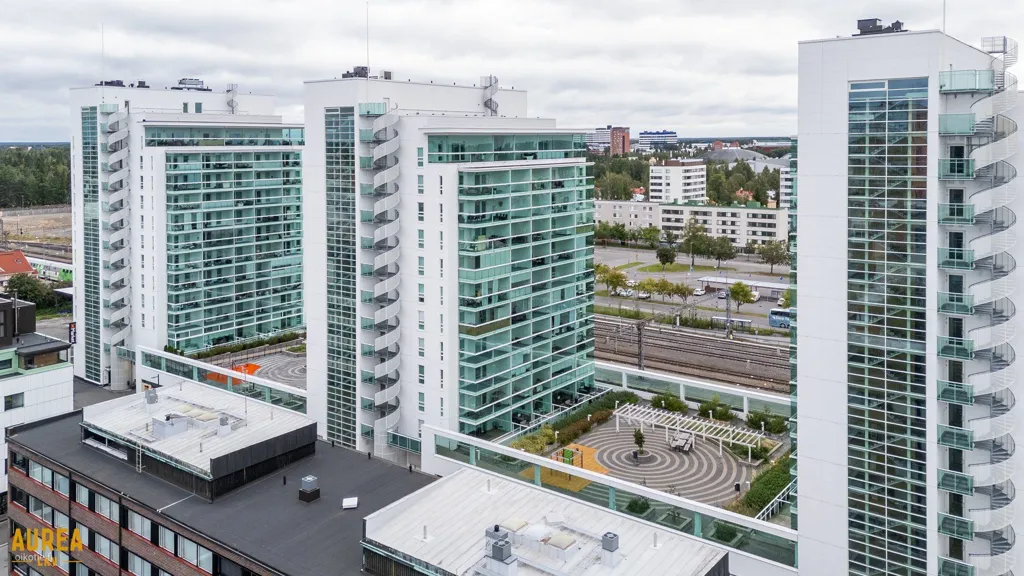 Õhuvaade - Modern Flat with South-Facing Balcony in Oulu