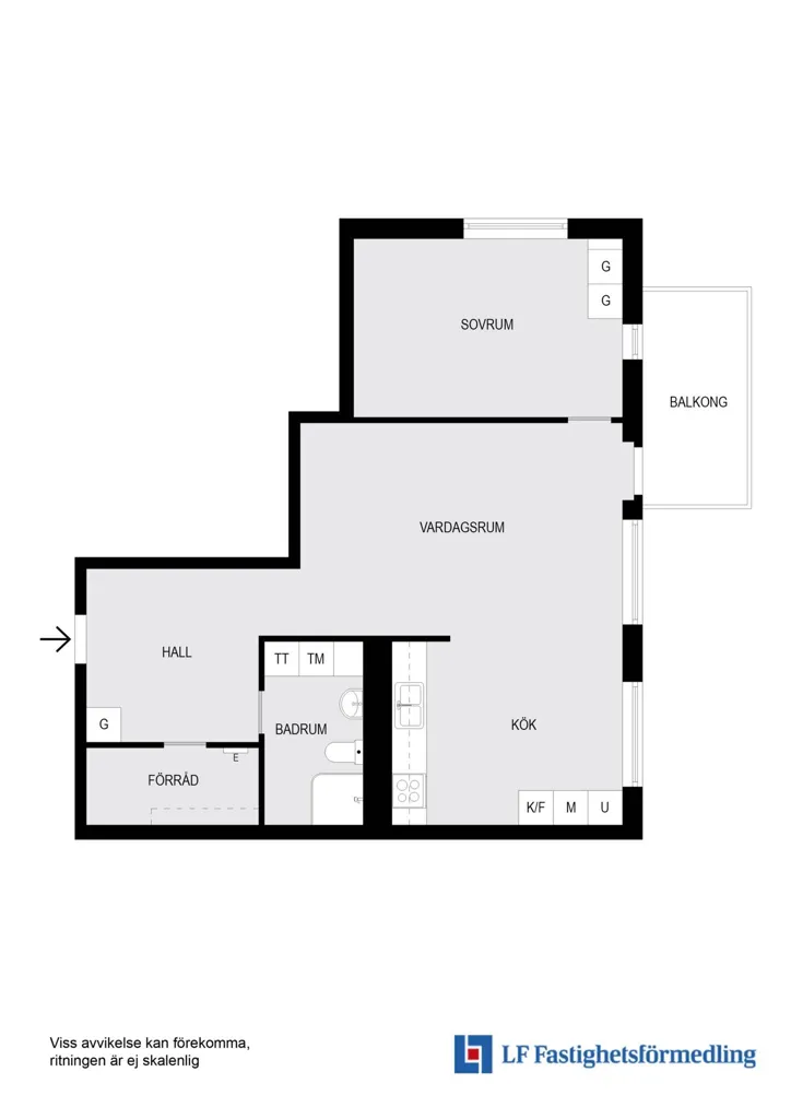 Plaan - Apartment with Panoramic View in Högdalen