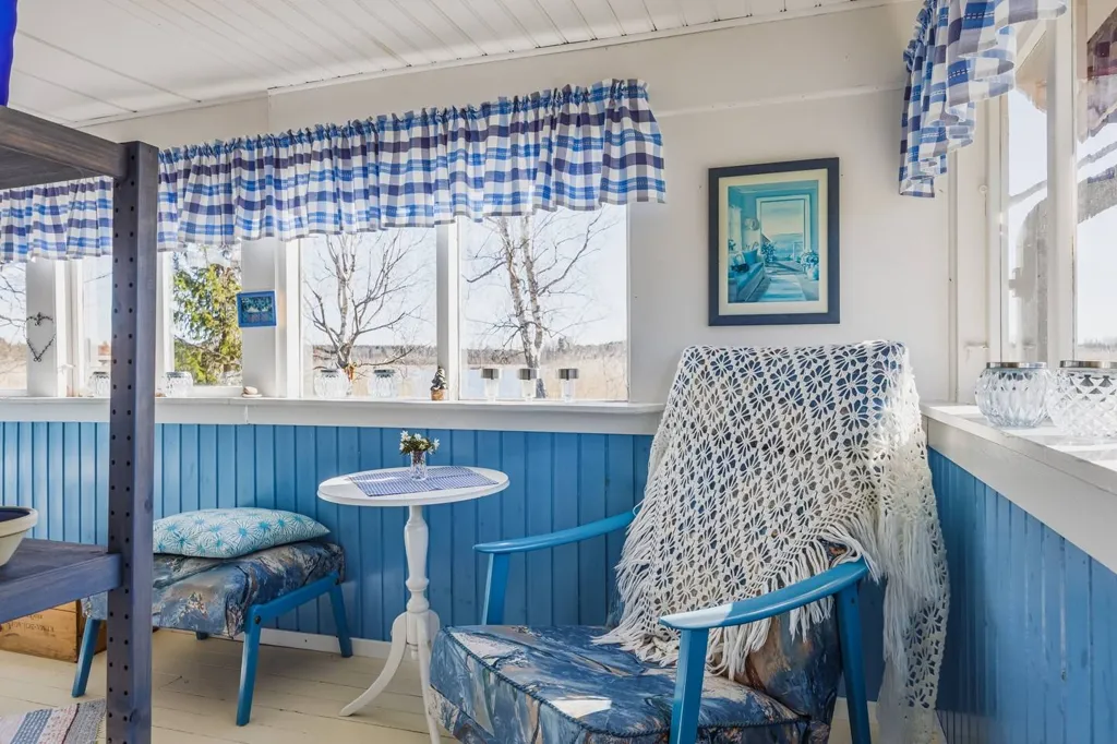 Terrace - Cottage with Private Beachfront near Gävle