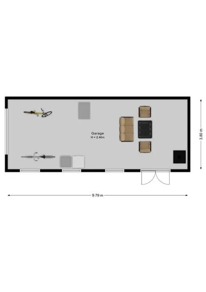 Floor Plan - Detached House with Private Garden in Yerseke