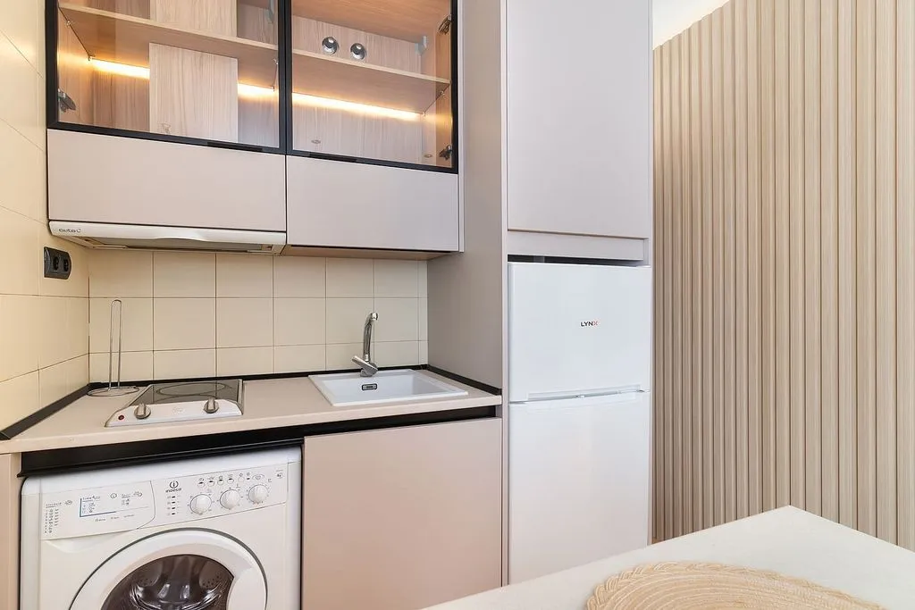 Köök - Furnished Studio with Garage in Guindalera