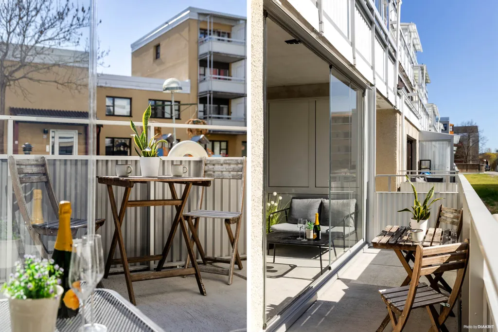 Balcon - Charming Apartment with Sunny Terrace in Kista