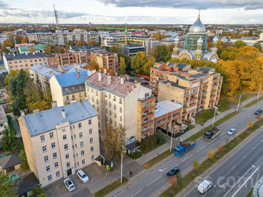 Õhuvaade - 1-Bedroom Flat with Green Courtyard in Grīziņkalns