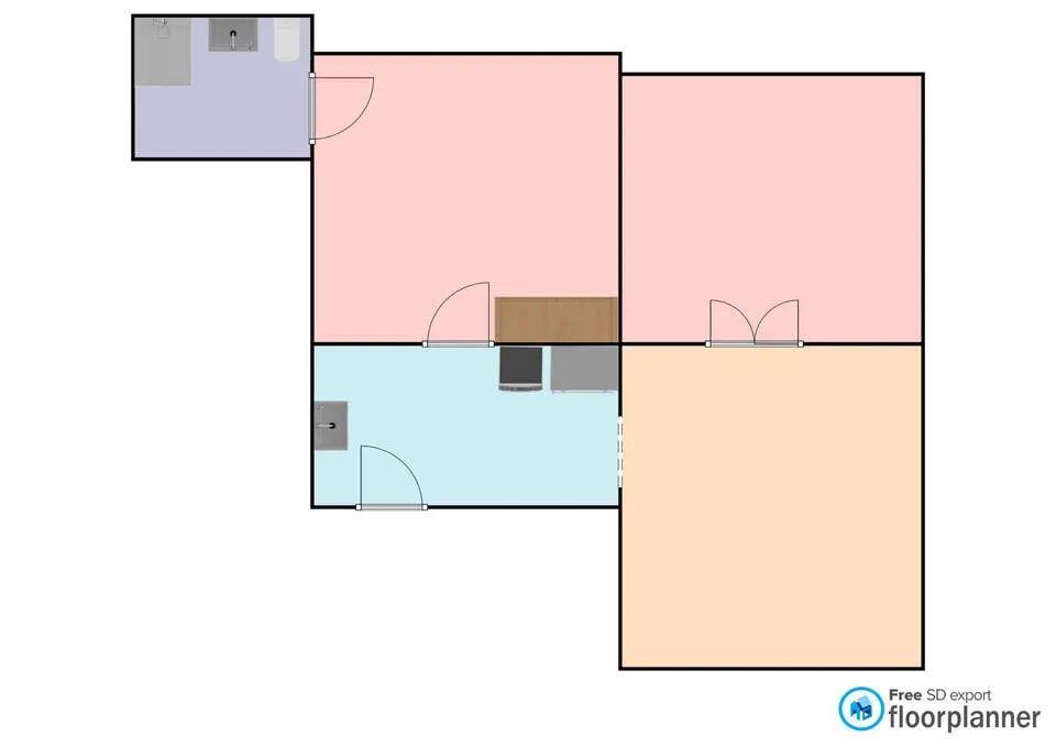 Plaan - Three-Bedroom Flat in Skive