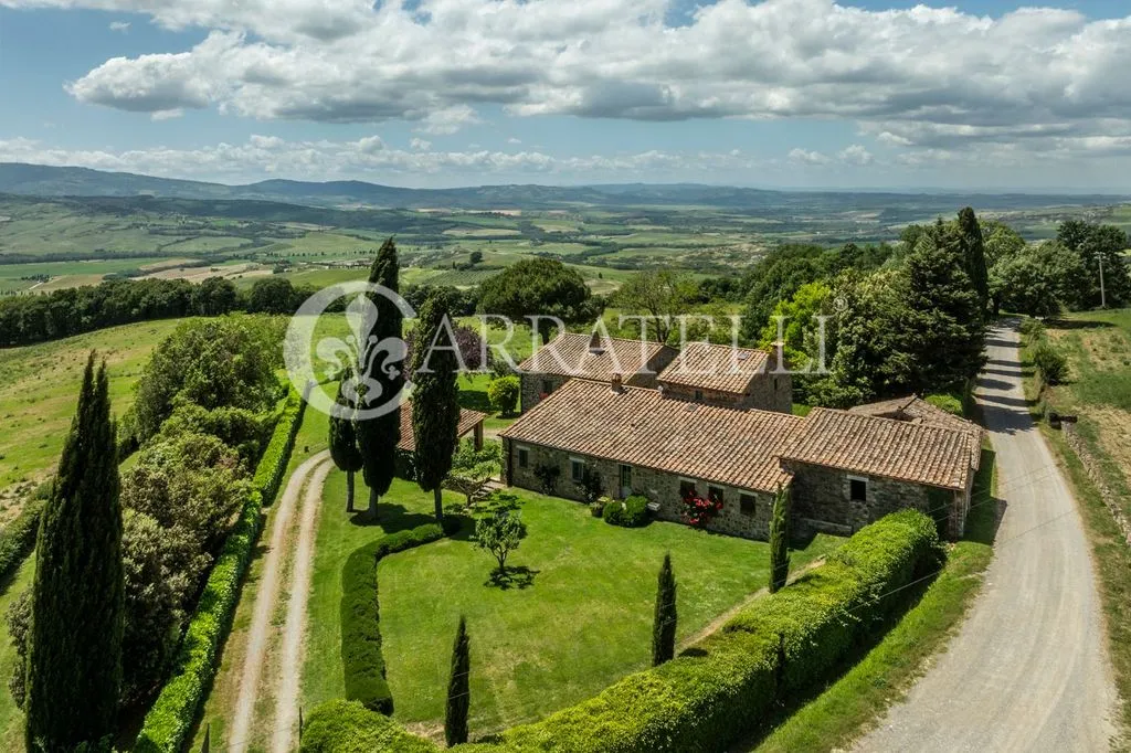 Vue aérienne - Luxury Farmhouse with Pool in Sarteano