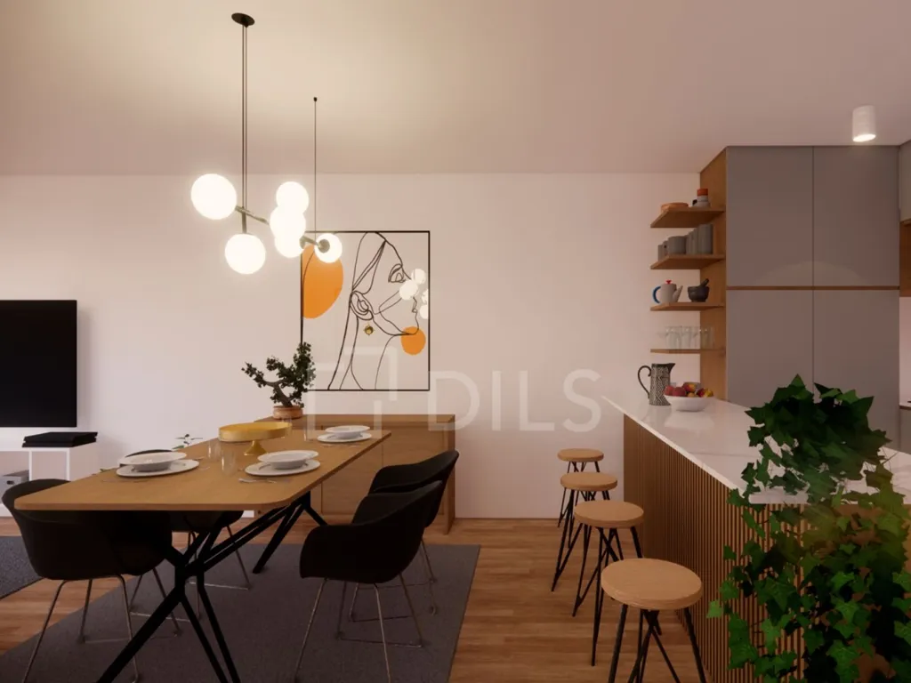 Sala da pranzo - T2 Apartment with Balcony in Matosinhos Centre
