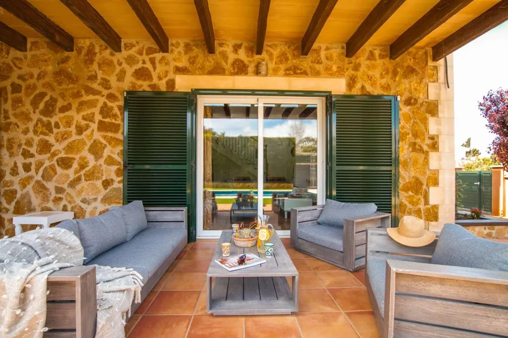 Terrasse - Corner Villa with Pool in Badia Blava