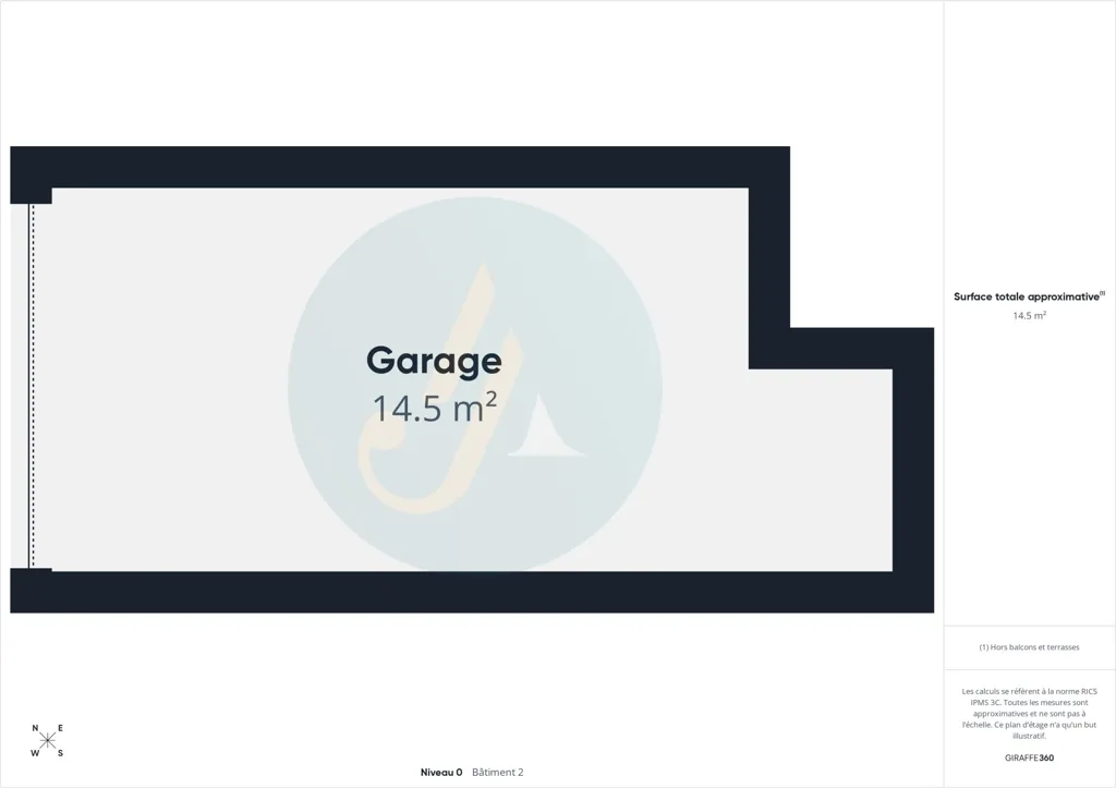 Plaan - Bright T2 Apartment with Garage in Nevers