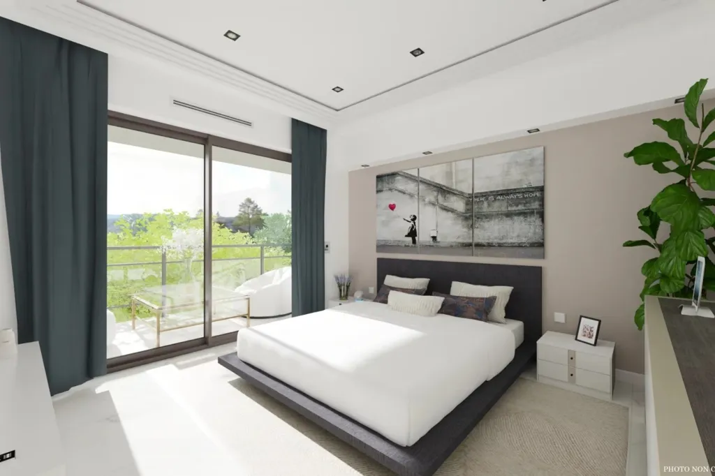Bedrooms - Contemporary Villa in Secure Domain, Castellaras