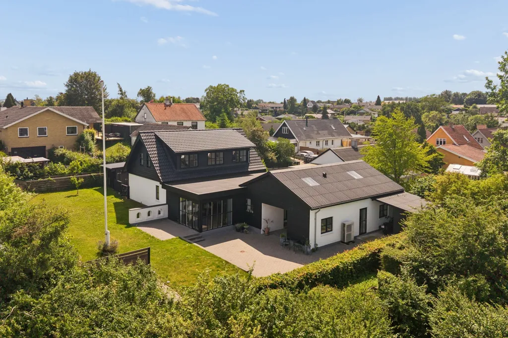 Vue aérienne - Modern House with Terraces near Køge