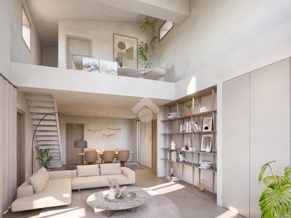 Living Room - Contemporary Villa with Private Garden in Parma