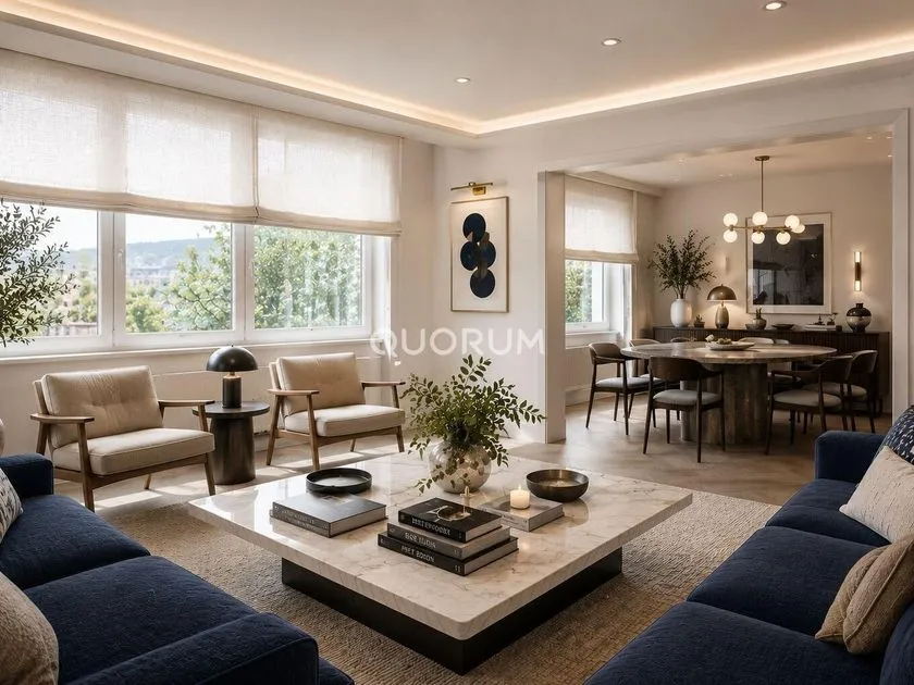 Séjour - Señorial Flat with Park Views in Abando, Bilbao