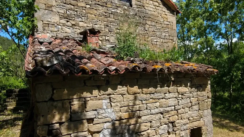 Exterior - Rustic Stone Cottage with Forest Access in Galeata