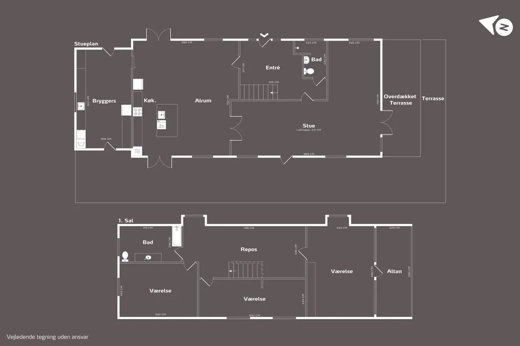 Plaan - Villa with Garden in Odsherred