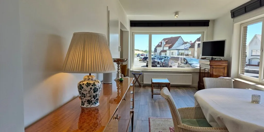 Salle à manger - Appartement avec Vue sur les Dunes à Westende
