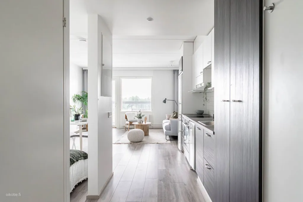 Hallway - Modern Flat with Balcony in Keimola, Vantaa