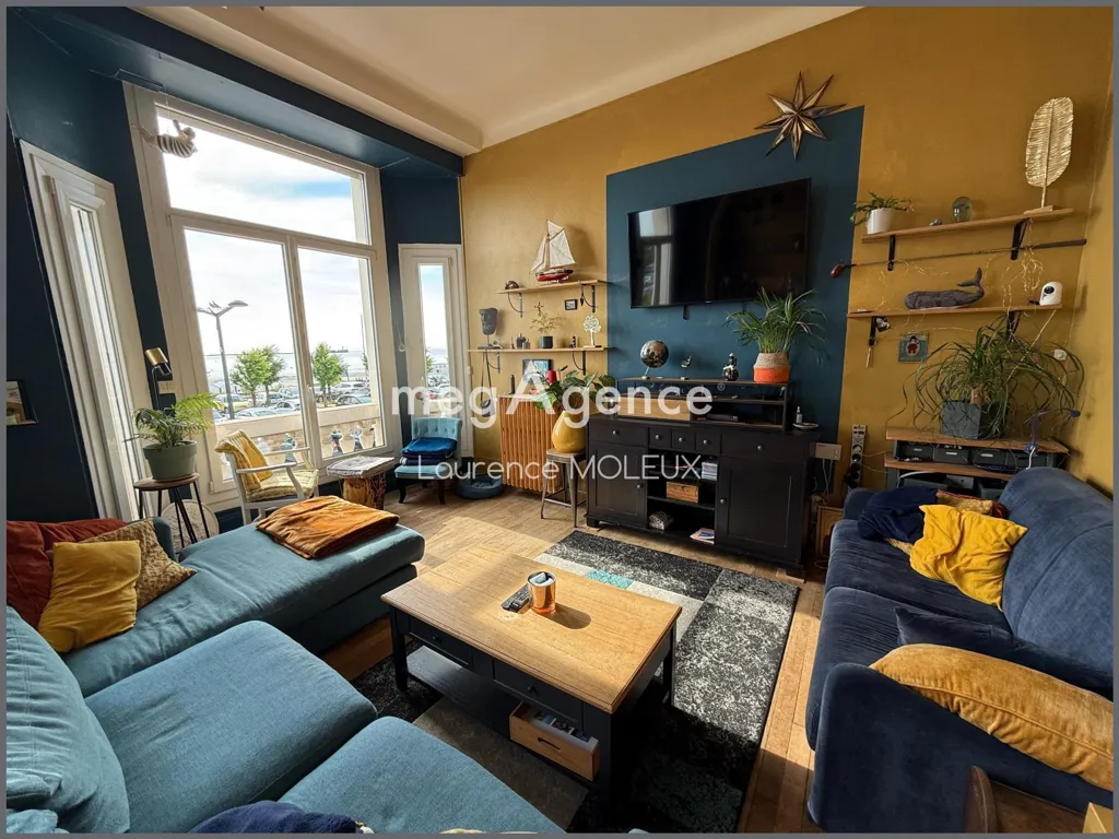 Séjour - Appartement Vue Mer avec Balcon à Boulogne-sur-Mer