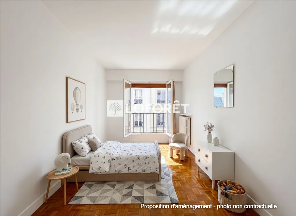 Chambres - Appartement de 4 pièces au rez-de-chaussée dans le 14ème arrondissement de Paris