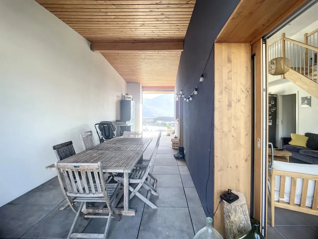 Terrasse - Appartement T4 avec Terrasse et Vue Montagnes à Bellecombe