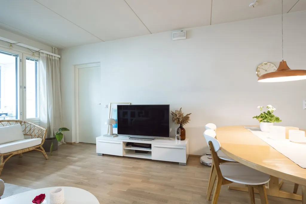 Séjour - Scandinavian-Style City Flat with Balcony in Vaasa
