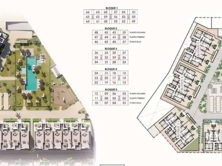 Planimetria - Newly Built Apartments with Pool in La Serena Golf