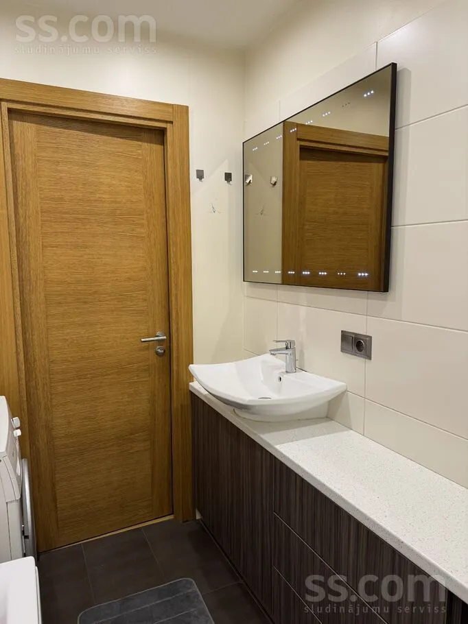 Salles de bain - Apartment with Balcony in Pļavnieki, Riga