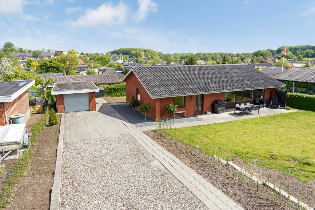 Aerial - Villa with Garden in Rask Mølle