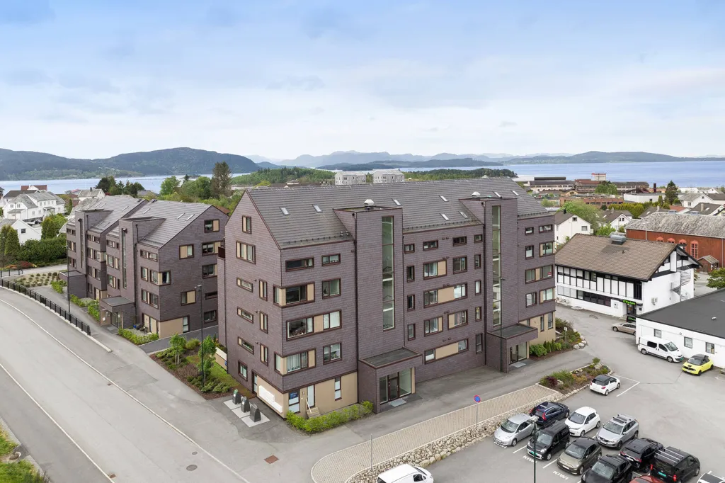 Vue aérienne - Apartment with Balcony in Jørpeland Centre